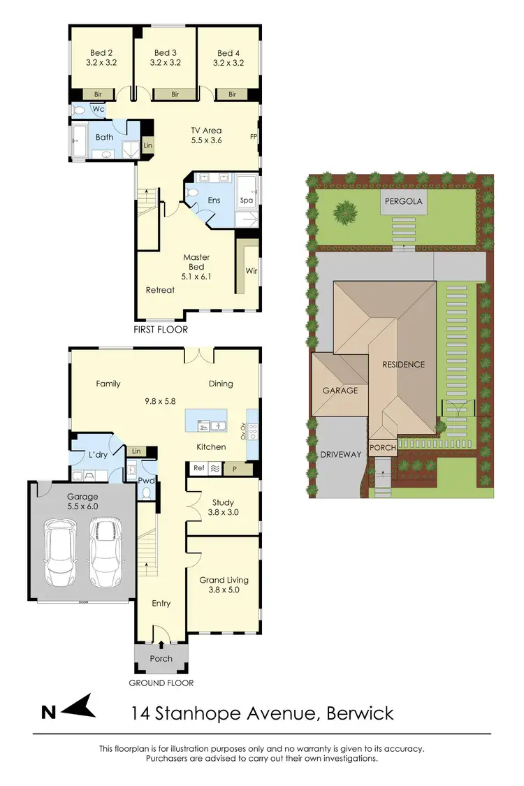 Floorplan of Homely house listing, 14 Stanhope Avenue, Berwick VIC 3806