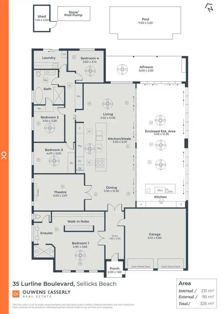 Floorplan of Homely house listing, 35 Lurline Boulevard, Sellicks Beach SA 5174