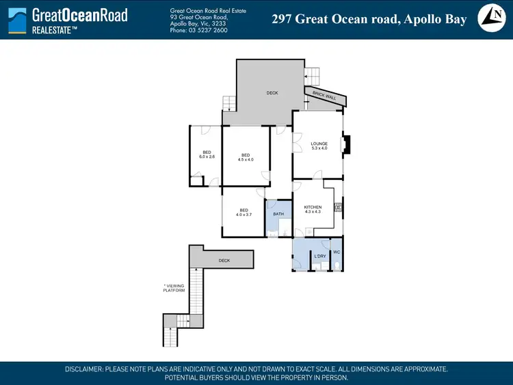 Floorplan of Homely house listing, 297 Great Ocean Road, Apollo Bay VIC 3233