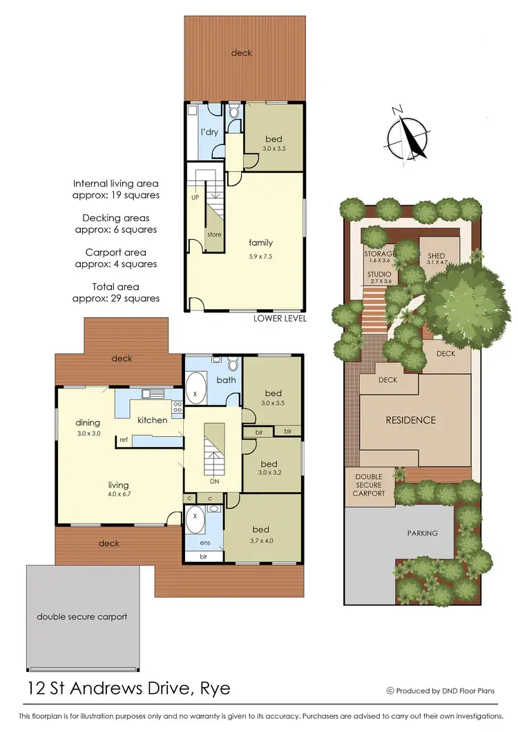 Floorplan of Homely house listing, 12 St Andrews Drive, Rye VIC 3941