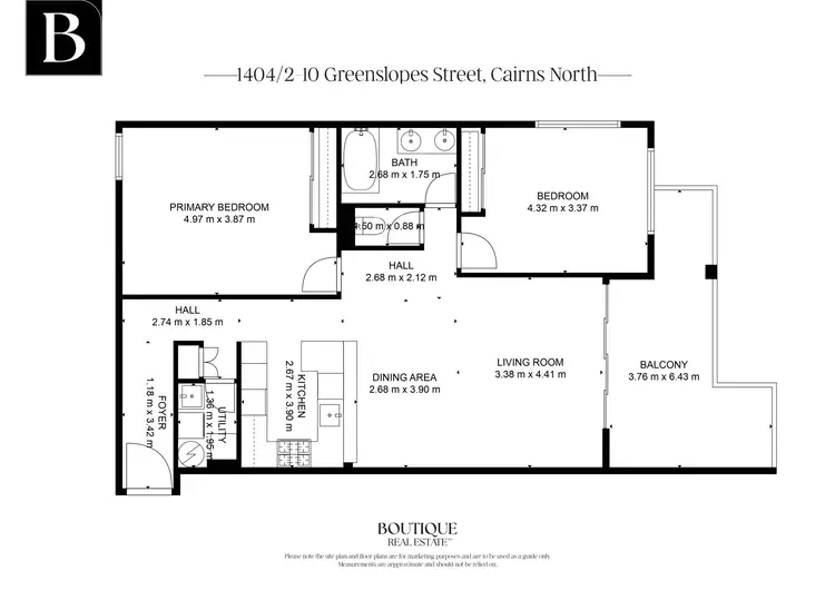 Floorplan of Homely unit listing, 1404/2-10 Greenslopes Street, Cairns North QLD 4870