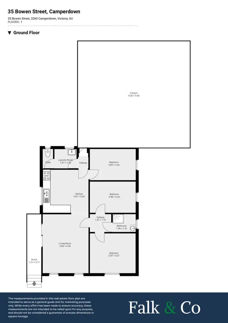 Floorplan of Homely house listing, 35 Bowen Street, Camperdown VIC 3260