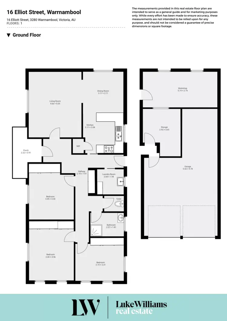 Floorplan of Homely house listing, 16 Elliott Street, Warrnambool VIC 3280