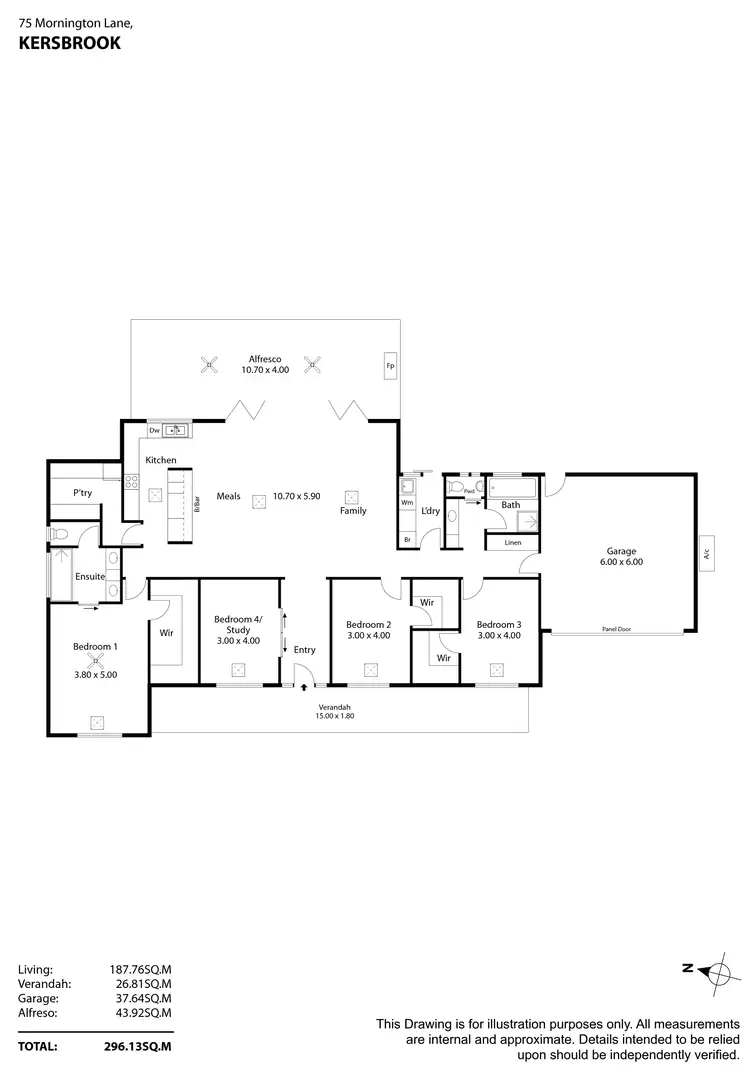Floorplan of Homely house listing, 75 Mornington Lane, Kersbrook SA 5231
