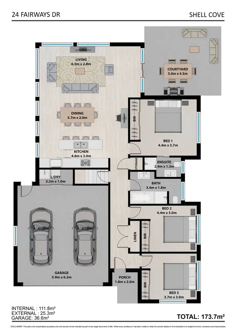 Floorplan of Homely house listing, 24 Fairways Drive, Shell Cove NSW 2529