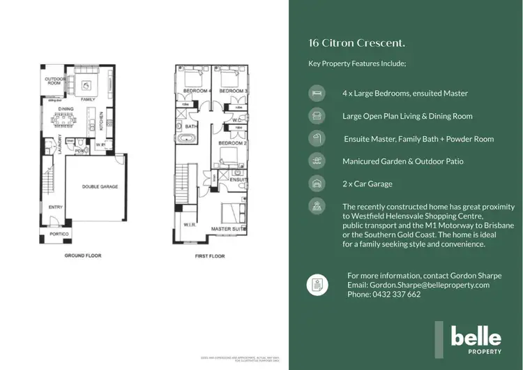 Floorplan of Homely house listing, 16 Citron Crescent, Helensvale QLD 4212
