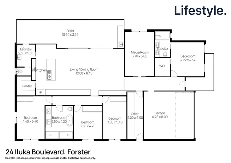 Floorplan of Homely house listing, 24 Iluka Boulevard, Forster NSW 2428