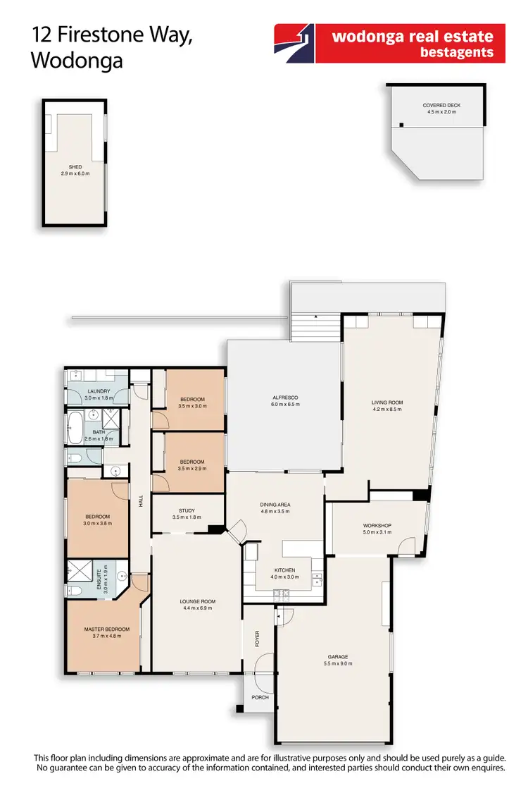 Floorplan of Homely house listing, 12 Firestone Way, Wodonga VIC 3690