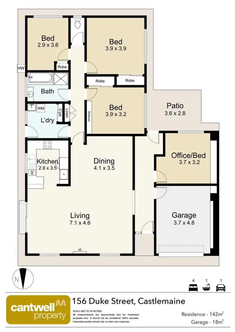 Floorplan of Homely house listing, 156 Duke Street, Castlemaine VIC 3450