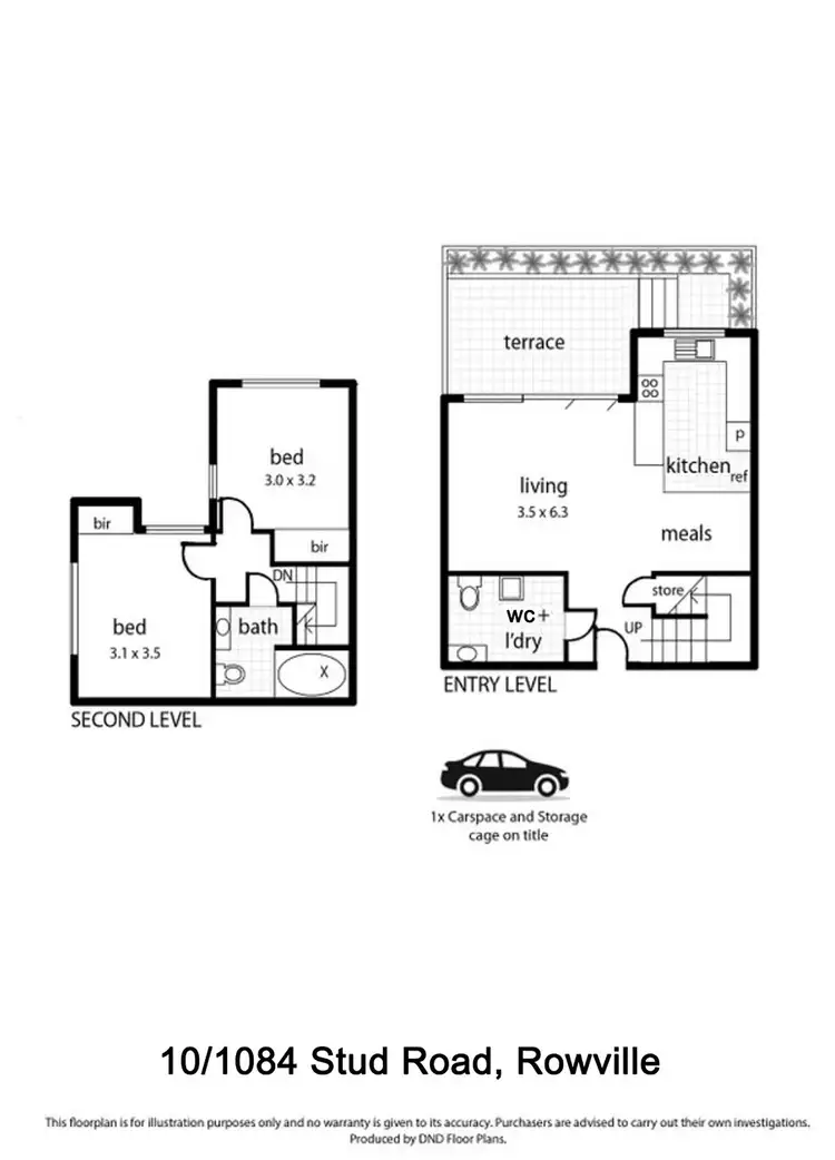 Floorplan of Homely townhouse listing, 10/1084 Stud Road, Rowville VIC 3178