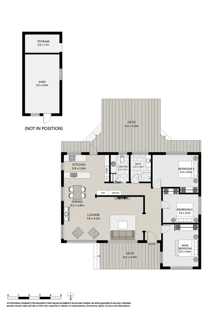 Floorplan of Homely house listing, 5 Manning Crescent, Devonport TAS 7310