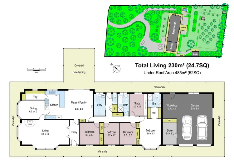 Floorplan of Homely house listing, 199 Bona Vista Road, Warragul VIC 3820