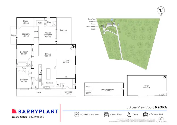 Floorplan of Homely house listing, 30 Seaview Court, Nyora VIC 3987