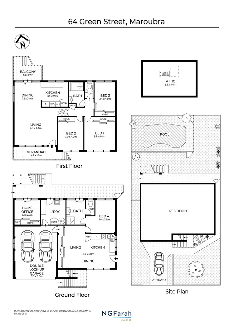 Floorplan of Homely house listing, 64 Green Street, Maroubra NSW 2035
