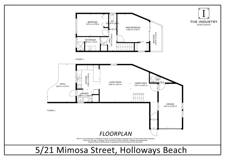 Floorplan of Homely apartment listing, 5/21 Mimosa Street, Holloways Beach QLD 4878