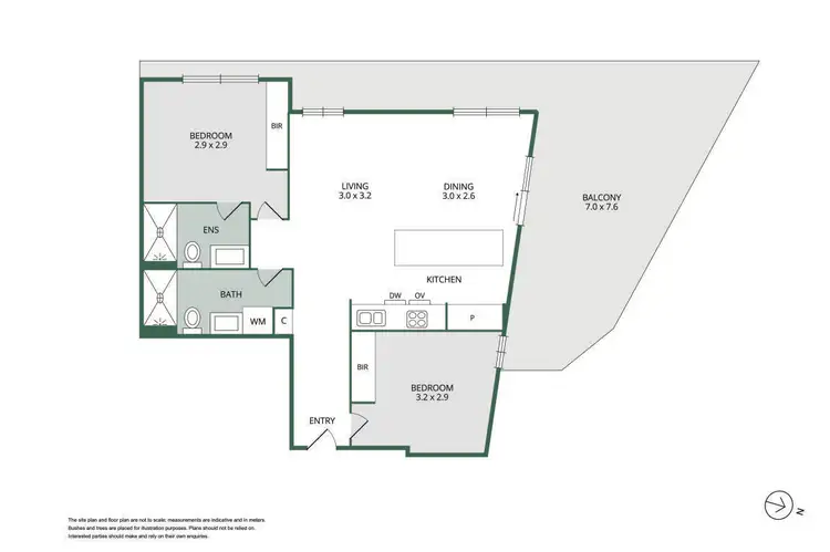 Floorplan of Homely apartment listing, 610/9 Dryburgh Street, West Melbourne VIC 3003