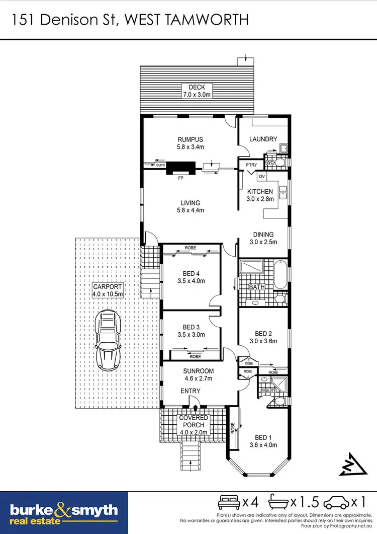 Floorplan of Homely house listing, 151 Denison Street, Tamworth NSW 2340