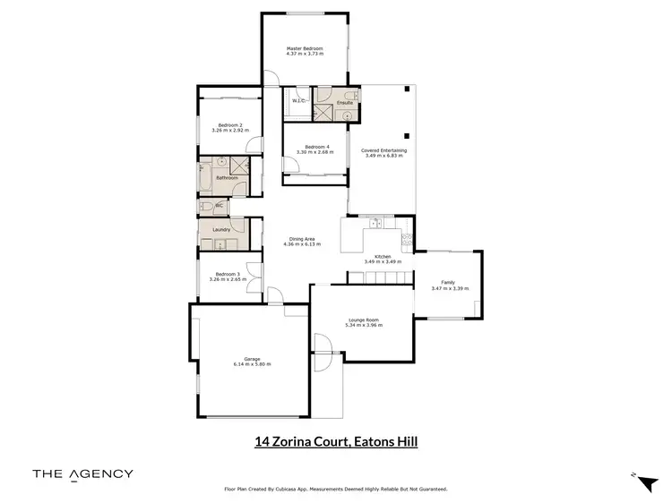 Floorplan of Homely house listing, 14 Zorina Court, Eatons Hill QLD 4037