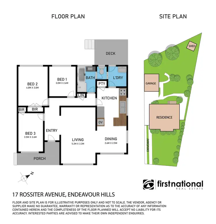 Floorplan of Homely house listing, 17 Rossiter Avenue, Endeavour Hills VIC 3802