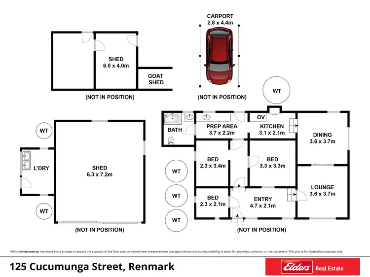 Floorplan of Homely house listing, 125 Cucumunga Street, Renmark SA 5341
