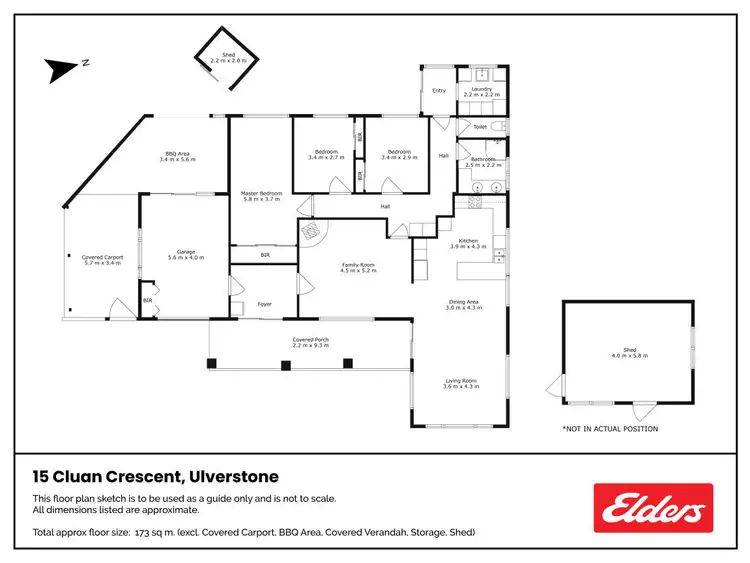 Floorplan of Homely house listing, 15 Cluan Crescent, Ulverstone TAS 7315