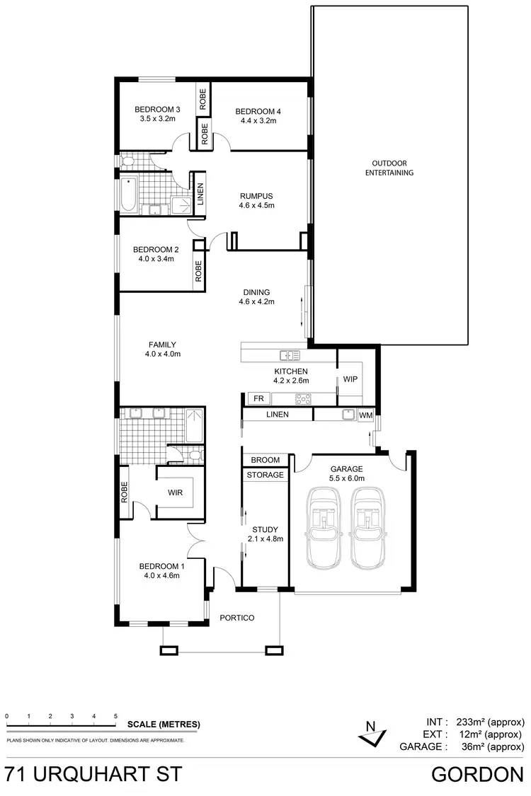 Floorplan of Homely house listing, 71 Urquhart Street, Gordon VIC 3345