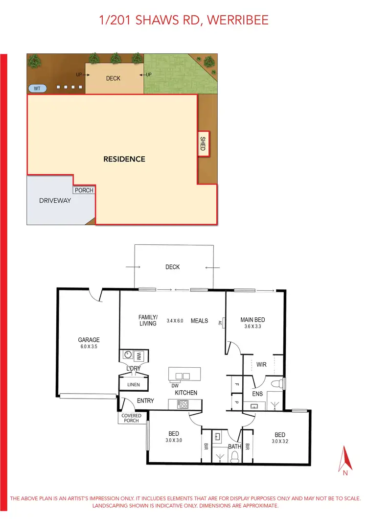 Floorplan of Homely house listing, 1/201 Shaws Road, Werribee VIC 3030