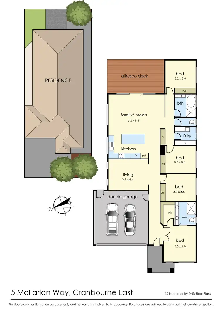 Floorplan of Homely house listing, 5 McFarlan Way, Cranbourne East VIC 3977