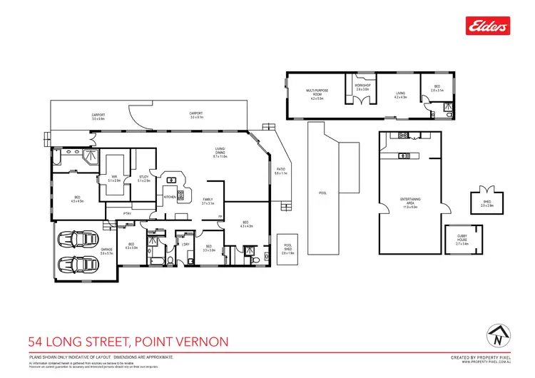 Floorplan of Homely house listing, 54 Long Street, Point Vernon QLD 4655