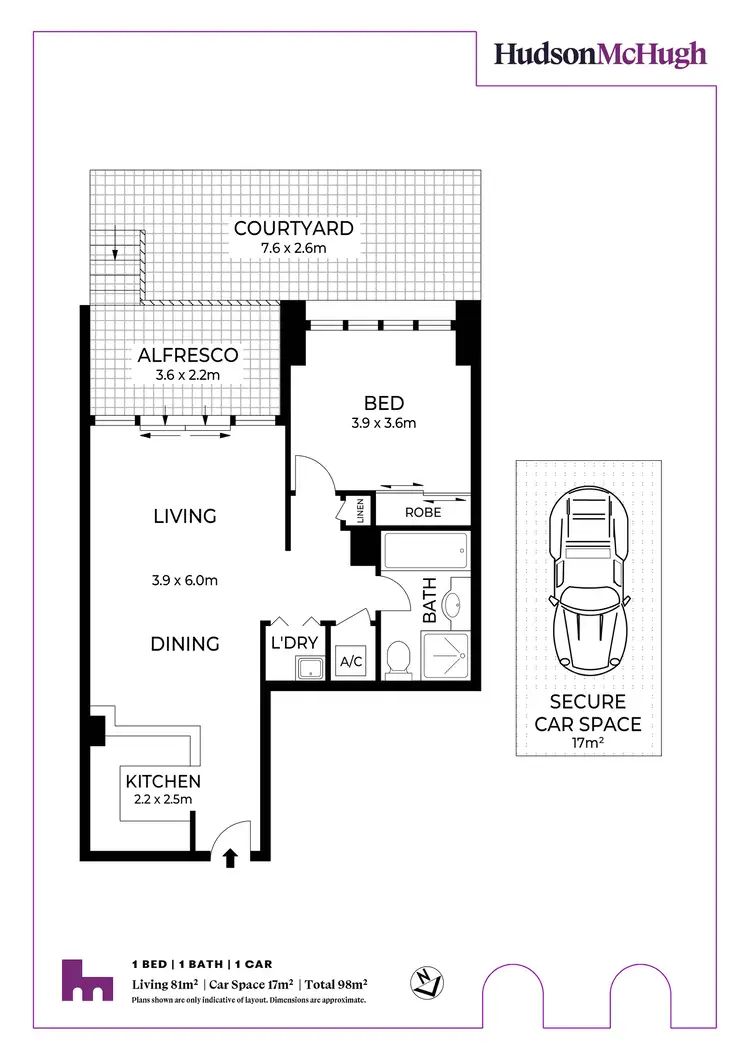 Floorplan of Homely unit listing, 118/1 Brown Street, Ashfield NSW 2131