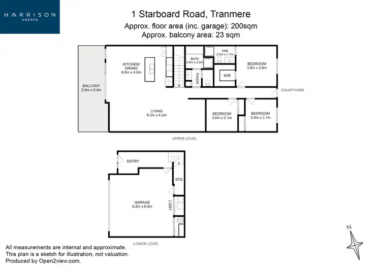 Floorplan of Homely house listing, 1,2,3,4/1 Starboard Road, Tranmere TAS 7018