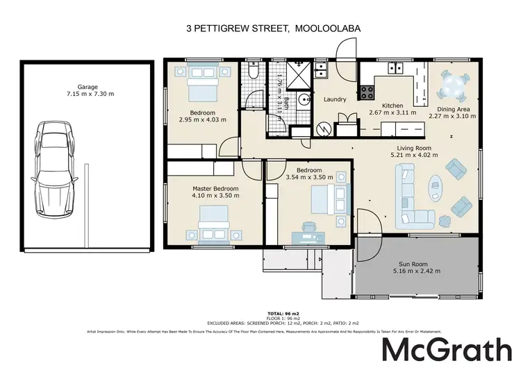Floorplan of Homely house listing, 3 Pettigrew Street, Mooloolaba QLD 4557