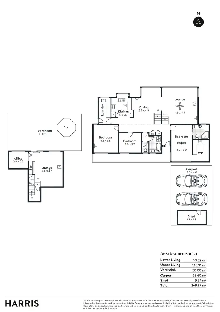 Floorplan of Homely house listing, 25 Ashmore Road, Bellevue Heights SA 5050