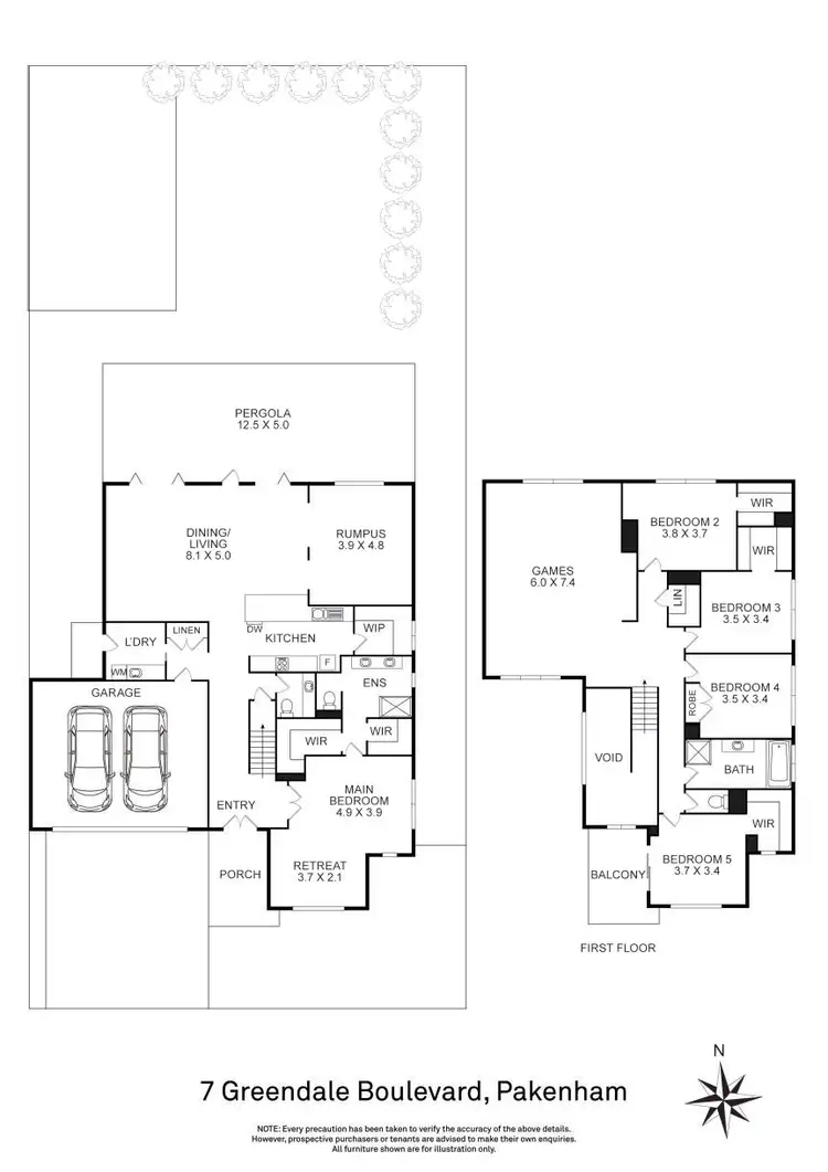 Floorplan of Homely house listing, 7 Greendale Boulevard, Pakenham VIC 3810