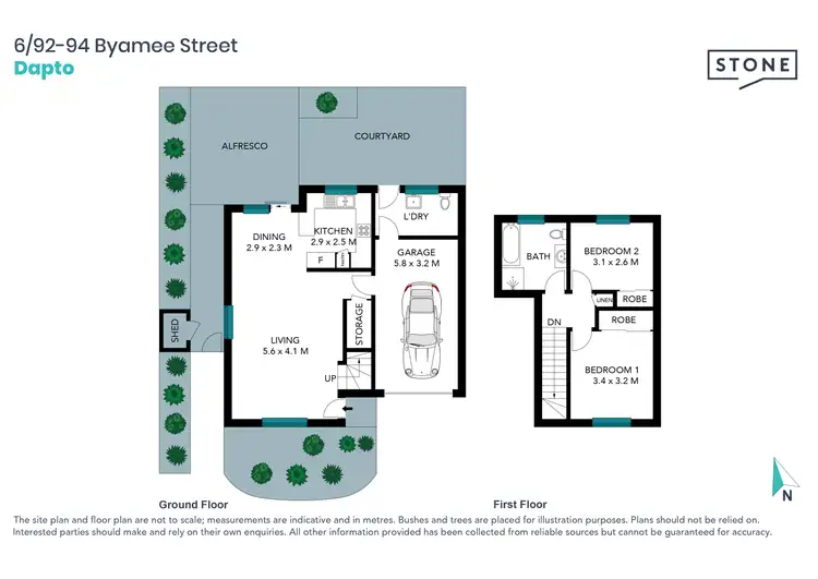 Floorplan of Homely townhouse listing, 6/92-94 Byamee Street, Dapto NSW 2530