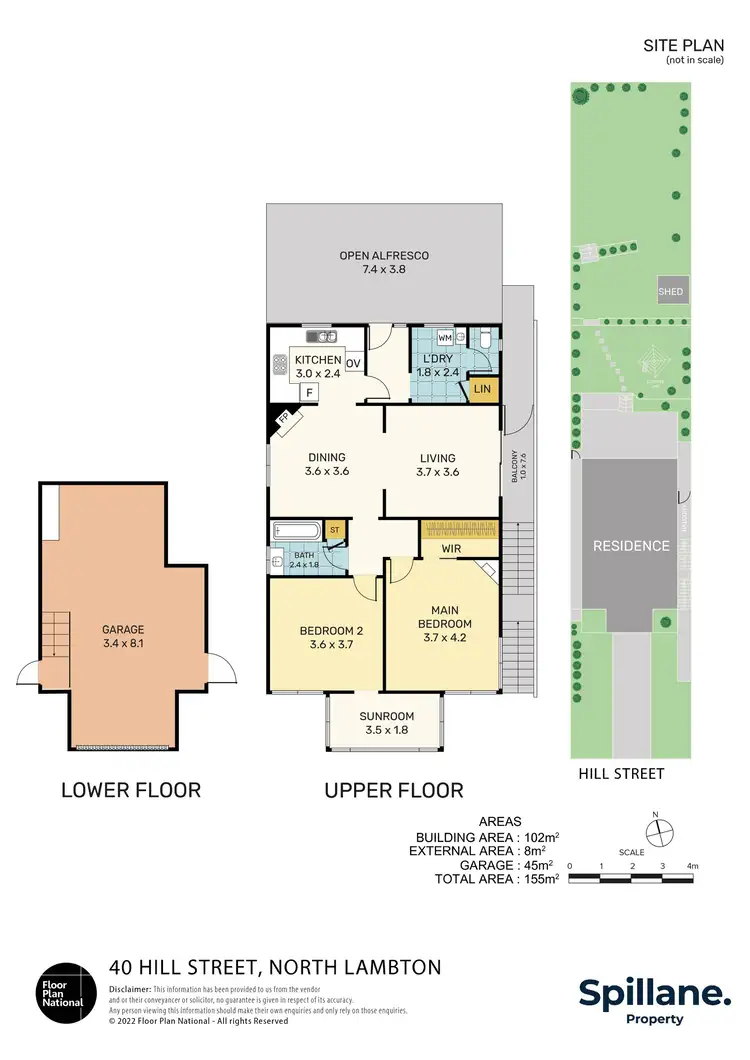 Floorplan of Homely house listing, 40 Hill Street, North Lambton NSW 2299