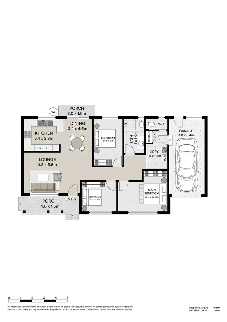 Floorplan of Homely semi-detached listing, 6/2 Rutland Street, Nambucca Heads NSW 2448