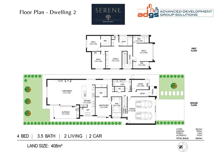 Floorplan of Homely house listing, Lot 2, 12 Adnunda Place, Beaumont SA 5066
