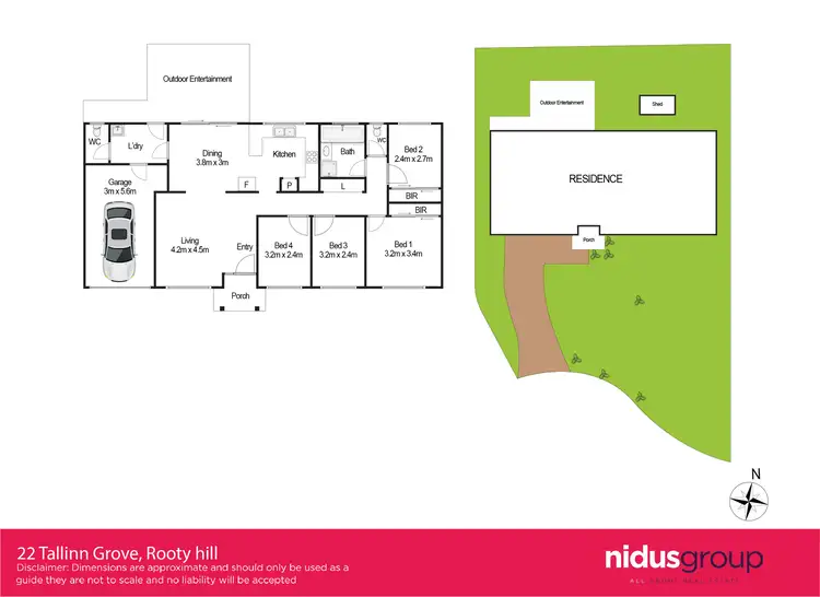 Floorplan of Homely house listing, 22 Tallinn Grove, Rooty Hill NSW 2766