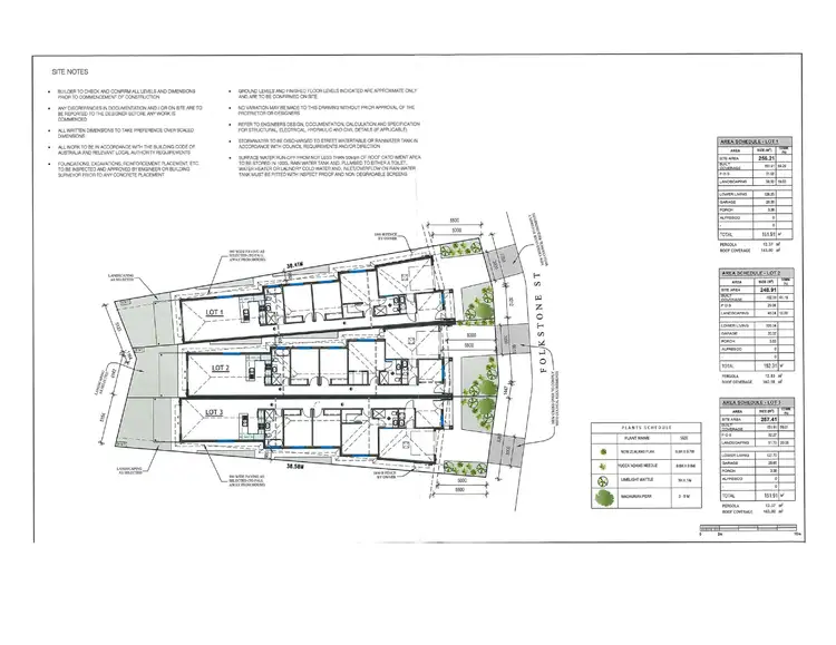 Floorplan of Homely land listing, LOT 101, 102, 103/6 Folkstone Street, Modbury Heights SA 5092