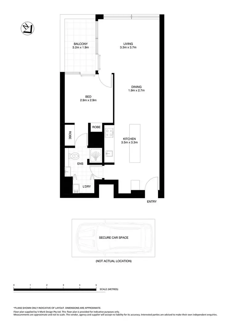 Floorplan of Homely unit listing, B403/260 Anzac Parade, Kensington NSW 2033