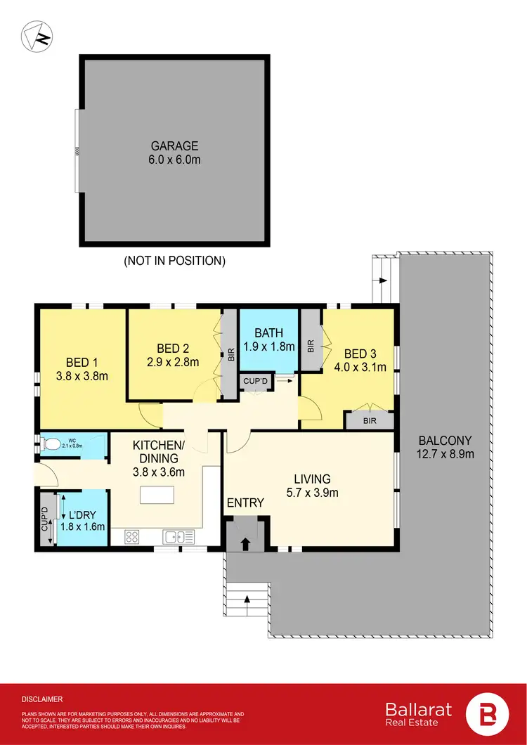 Floorplan of Homely house listing, 18 Jones Street, Brown Hill VIC 3350