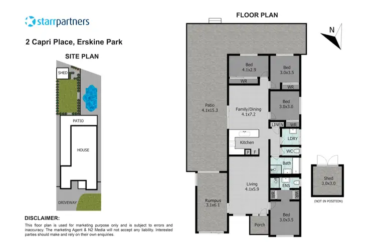 Floorplan of Homely house listing, 2 Capri Place, Erskine Park NSW 2759