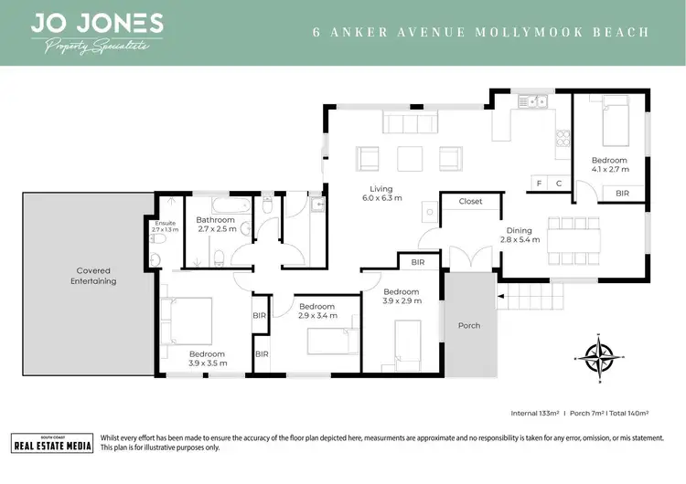 Floorplan of Homely house listing, 6 Anker Avenue, Mollymook Beach NSW 2539