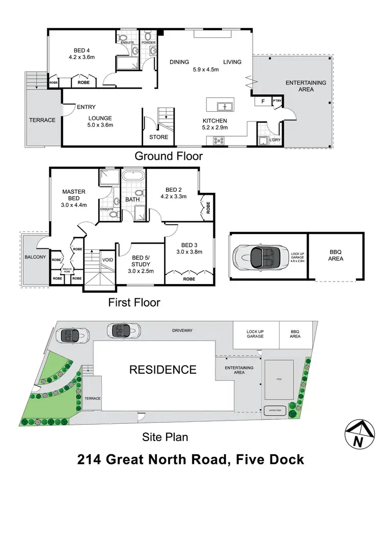 Floorplan of Homely house listing, 214 Great North Road, Five Dock NSW 2046