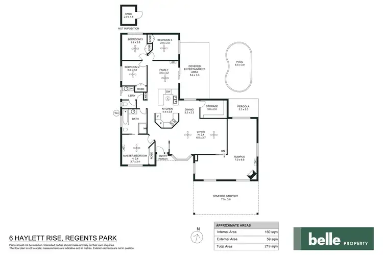 Floorplan of Homely house listing, 6 Haylett Rise, Regents Park QLD 4118