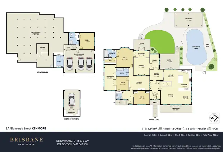 Floorplan of Homely house listing, 8A Gleneagle Street, Kenmore QLD 4069