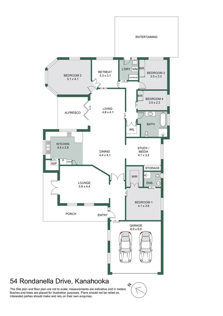 Floorplan of Homely house listing, 54 Rondanella Drive, Kanahooka NSW 2530