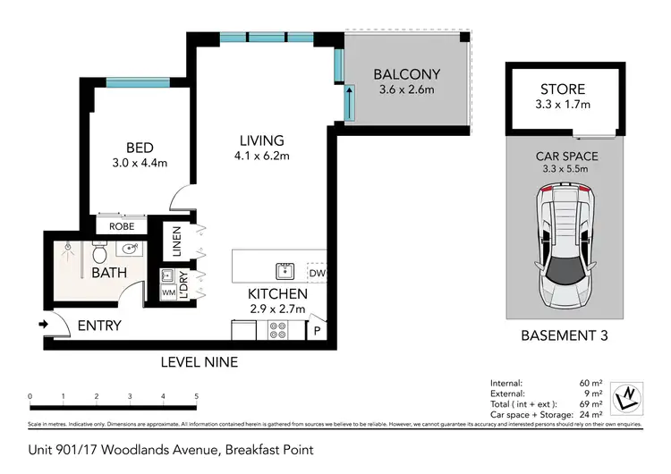 Floorplan of Homely apartment listing, 901/17 Woodlands Avenue, Breakfast Point NSW 2137