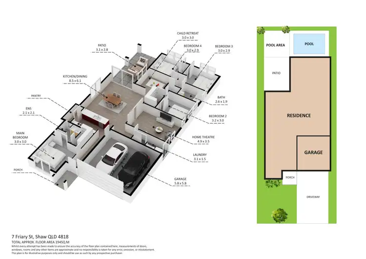 Floorplan of Homely house listing, 7 Friary Street, Shaw QLD 4818